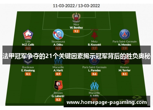 法甲冠军争夺的21个关键因素揭示冠军背后的胜负奥秘